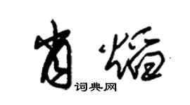 朱锡荣肖焰草书个性签名怎么写