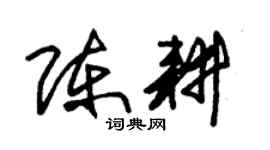 朱锡荣陈耕草书个性签名怎么写