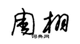 朱锡荣周栩草书个性签名怎么写