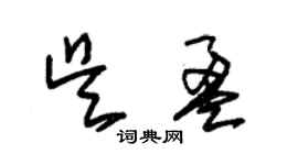 朱锡荣吴盈草书个性签名怎么写