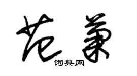 朱锡荣范菊草书个性签名怎么写