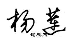 朱锡荣杨莲草书个性签名怎么写