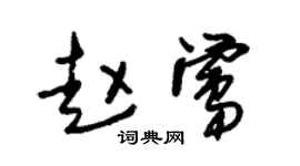 朱锡荣赵莺草书个性签名怎么写