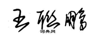 朱锡荣王联鹏草书个性签名怎么写