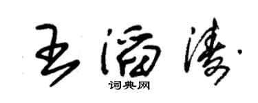 朱锡荣王滔涛草书个性签名怎么写