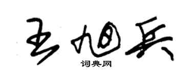 朱锡荣王旭兵草书个性签名怎么写