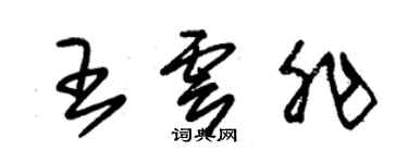 朱锡荣王云非草书个性签名怎么写
