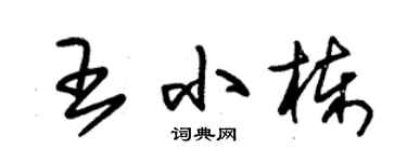 朱锡荣王小栋草书个性签名怎么写