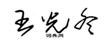 朱锡荣王光冬草书个性签名怎么写