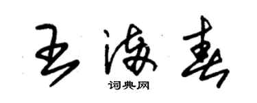 朱锡荣王满春草书个性签名怎么写