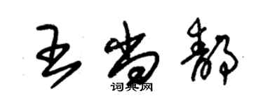 朱锡荣王尚静草书个性签名怎么写