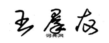 朱锡荣王群友草书个性签名怎么写