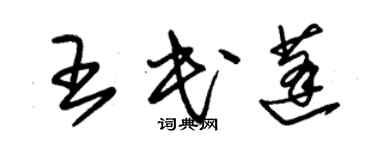 朱锡荣王民蓬草书个性签名怎么写