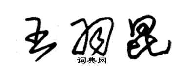 朱锡荣王羽昆草书个性签名怎么写
