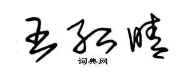 朱锡荣王红晴草书个性签名怎么写