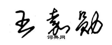 朱锡荣王嘉勋草书个性签名怎么写