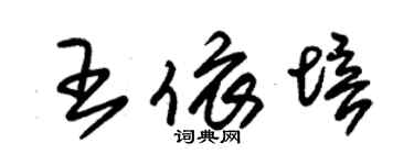 朱锡荣王依培草书个性签名怎么写