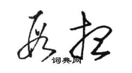 骆恒光段想草书个性签名怎么写
