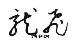 骆恒光龙飞草书个性签名怎么写