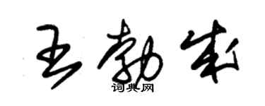 朱锡荣王勃成草书个性签名怎么写