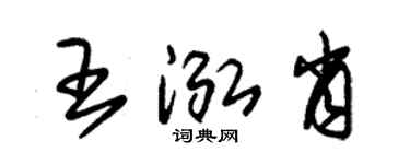 朱锡荣王泓肖草书个性签名怎么写