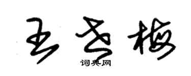 朱锡荣王世梅草书个性签名怎么写