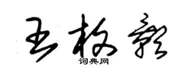朱锡荣王枚影草书个性签名怎么写