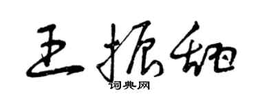曾庆福王振甜草书个性签名怎么写