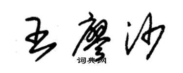 朱锡荣王廖沙草书个性签名怎么写