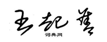 朱锡荣王起善草书个性签名怎么写