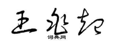 曾庆福王兆起草书个性签名怎么写