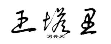 曾庆福王塔里草书个性签名怎么写