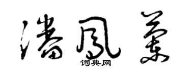 曾庆福潘凤兰草书个性签名怎么写