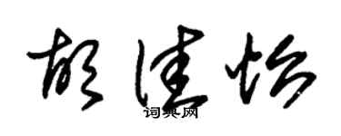 朱锡荣胡佳怡草书个性签名怎么写