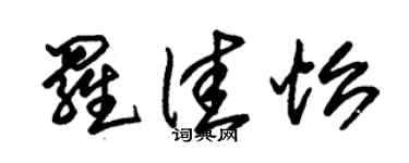 朱锡荣罗佳怡草书个性签名怎么写