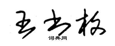 朱锡荣王书枚草书个性签名怎么写
