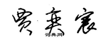 朱锡荣贾奕宸草书个性签名怎么写
