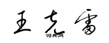 梁锦英王克雷草书个性签名怎么写