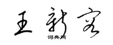 梁锦英王新容草书个性签名怎么写