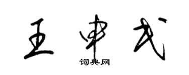 梁锦英王申民草书个性签名怎么写