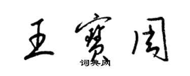 梁锦英王宝周草书个性签名怎么写