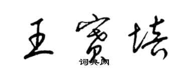梁锦英王赛培草书个性签名怎么写