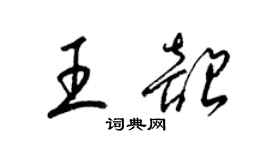 梁锦英王韶草书个性签名怎么写