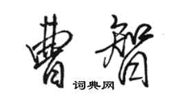 骆恒光曹智行书个性签名怎么写