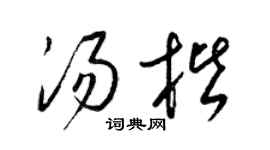 梁锦英汤楷草书个性签名怎么写