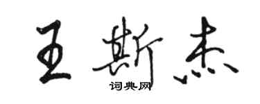 骆恒光王斯杰行书个性签名怎么写