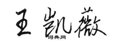 骆恒光王凯薇行书个性签名怎么写