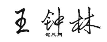 骆恒光王钟林行书个性签名怎么写