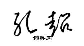 梁锦英孔超草书个性签名怎么写