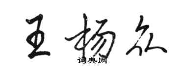 骆恒光王杨众行书个性签名怎么写